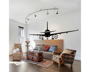 Airplane  Silhouette Modern Wall Art Sticker Airplane  Silhouette Modern Wall Art Sticker